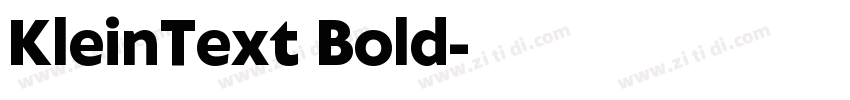 KleinText Bold字体转换